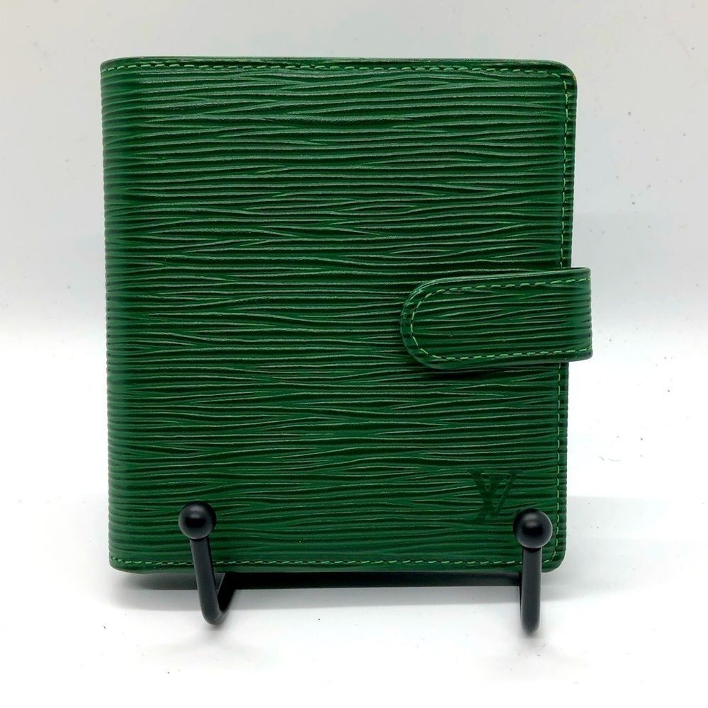 Louis Vuitton Green Epi Bifold Wallet